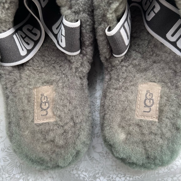 UGG Fluff Yeah Slide Charcoal size 8 - Picture 7 of 16